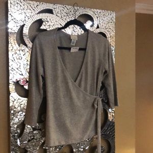 Light grey sweater wrap